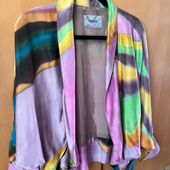 Rachel Comey Weir jacket, silk pink colors, Small - Picture 10 of 13